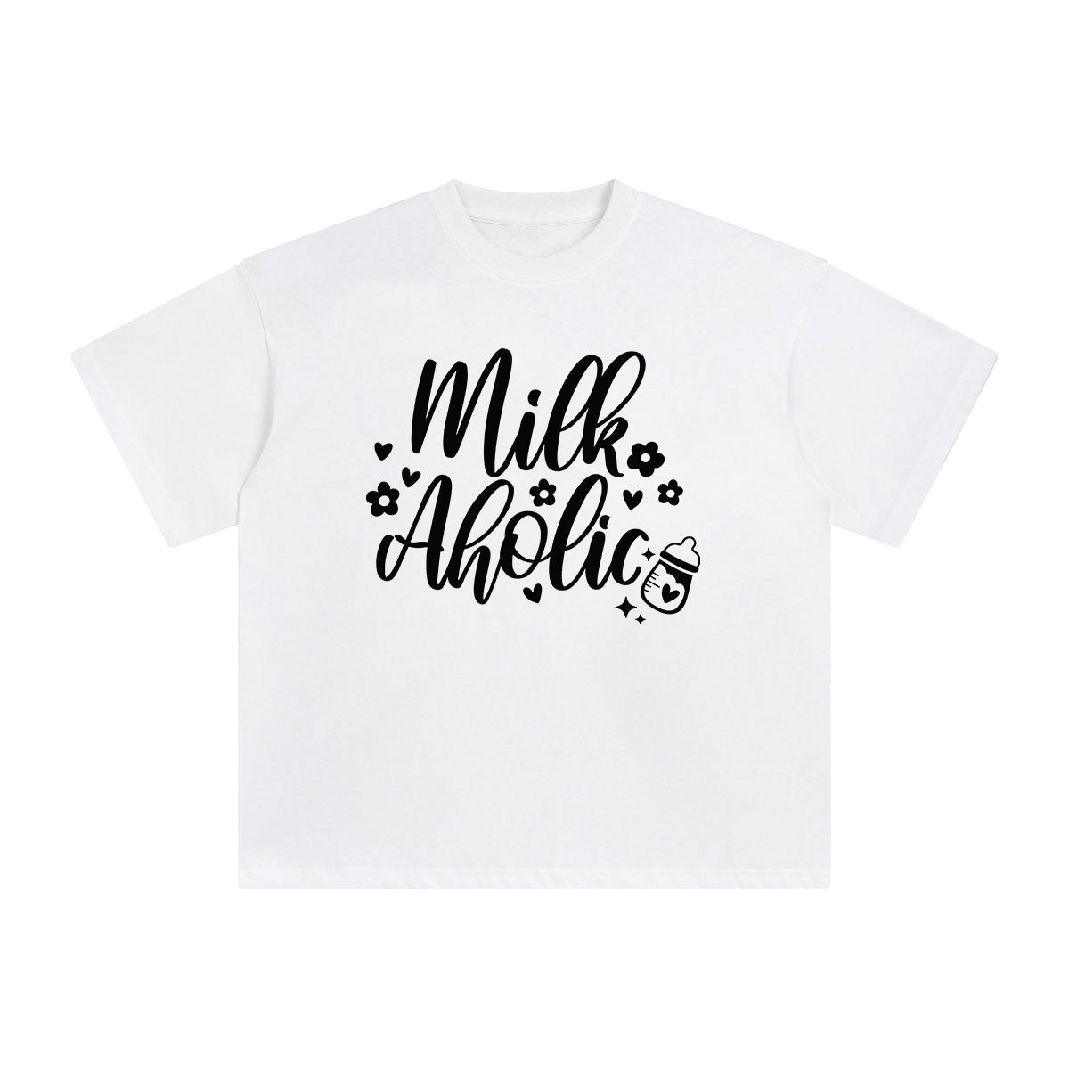 Milk Aholic Graphic Tee-INNBLAC Fashion Apparel