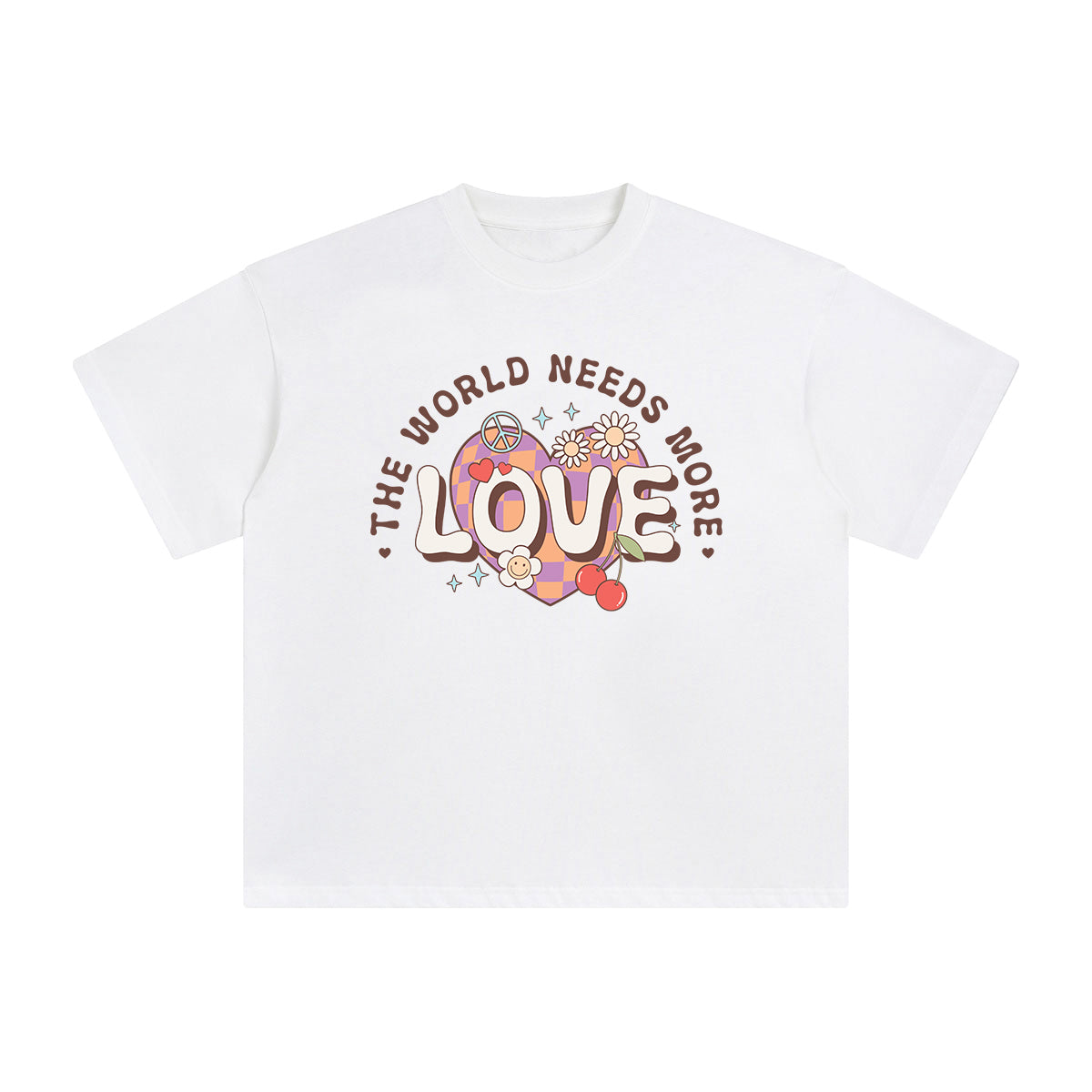 The World Needs More Love Graphic Tee-INNBLAC Fashion Apparel