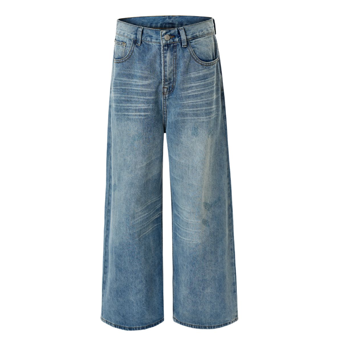 Vintage Faded Wide Leg Jeans