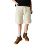 Bermudas con lavado vintage y salpicaduras de tinta