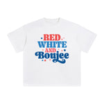 Red White And Boujee Graphic Tee-INNBLAC Fashion Apparel