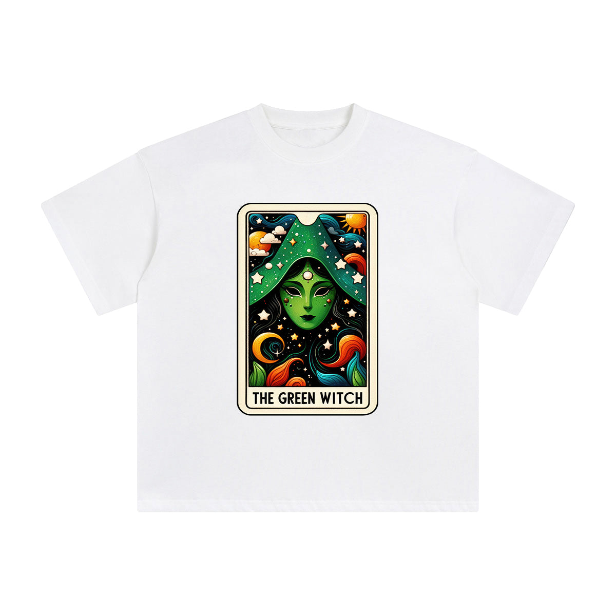 The Green Witch Graphic Tee-INNBLAC Fashion Apparel