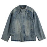 High Street Distressed Autumn Loose Washed Denim Jacket