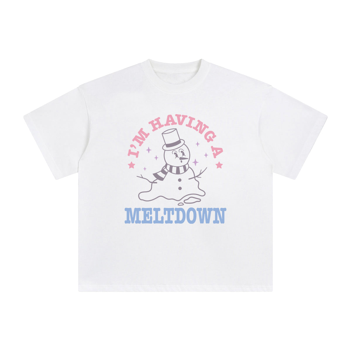 Snowman Meltdown Graphic Tee-INNBLAC Fashion Apparel