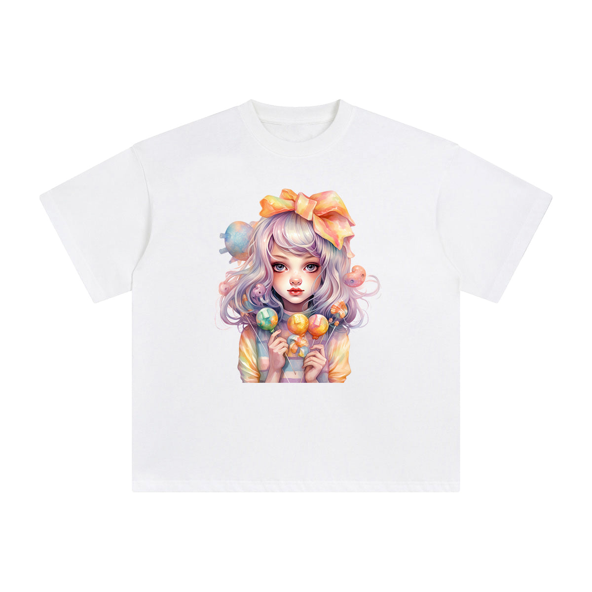 Girl & Candy Graphic Tee-INNBLAC Fashion Apparel