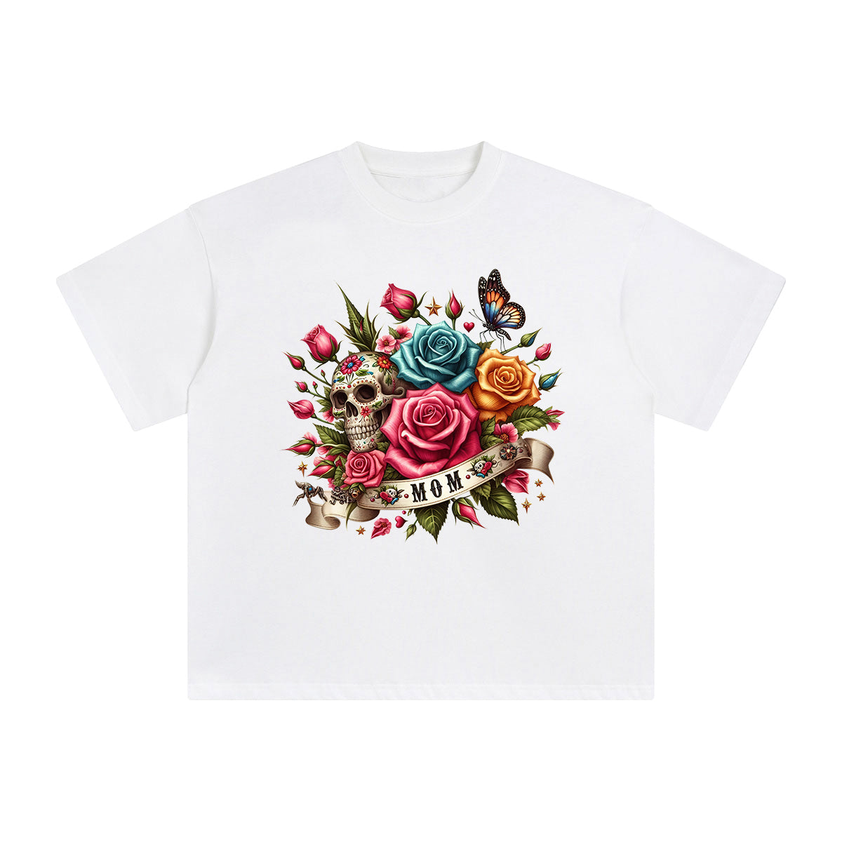 MOM Flowers Graphic Tee-INNBLAC Fashion Apparel