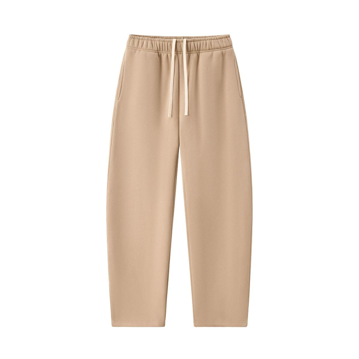 Old‑Money Thick Warm Drawstring Scimitar Wide‑Leg Pants