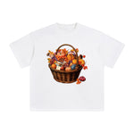 Halloween Candy & Vegetables Graphic Tee-INNBLAC Fashion Apparel