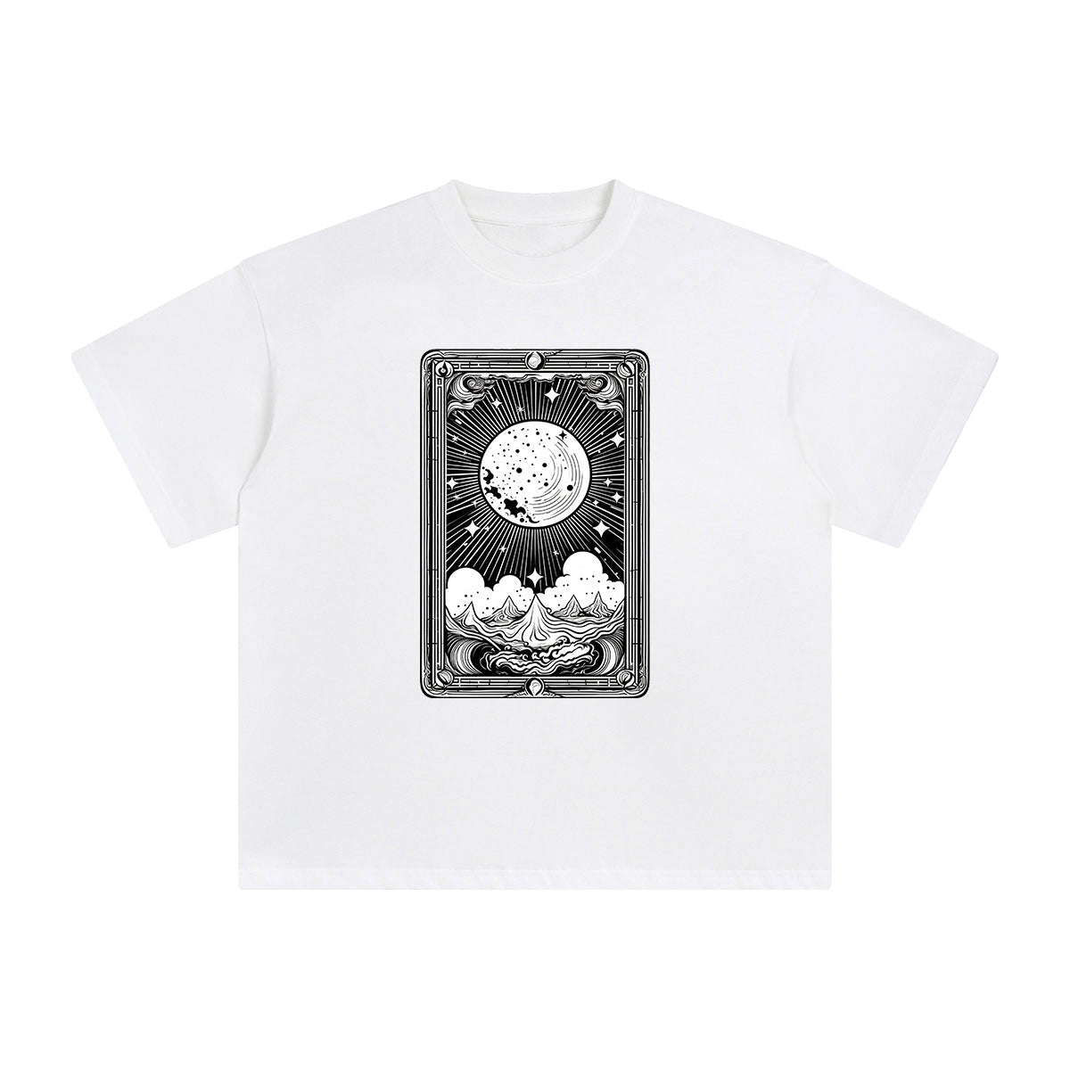 Universe Tarot Card Graphic Tee-INNBLAC Fashion Apparel