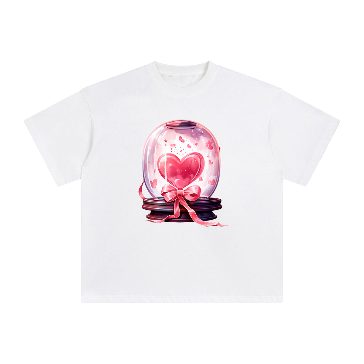 Valentine Love Globe Graphic Tee-INNBLAC Fashion Apparel