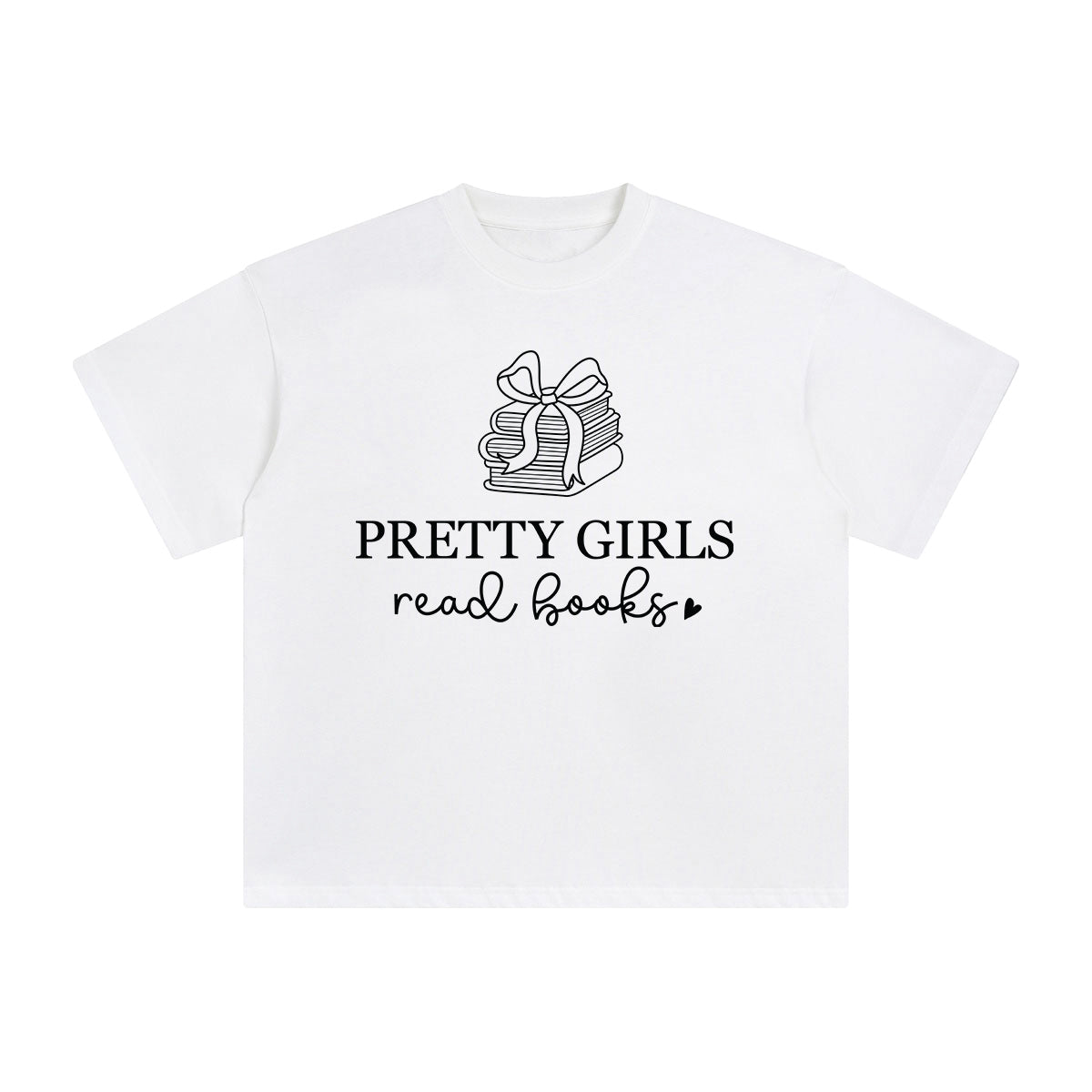 Pretty Girls Read Books Graphic Tee-INNBLAC Fashion Apparel