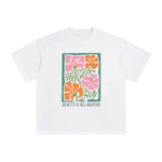 Boho Flower Abstract Graphic Tee-INNBLAC Fashion Apparel