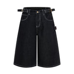 Bermudas con lavado vintage y salpicaduras de tinta