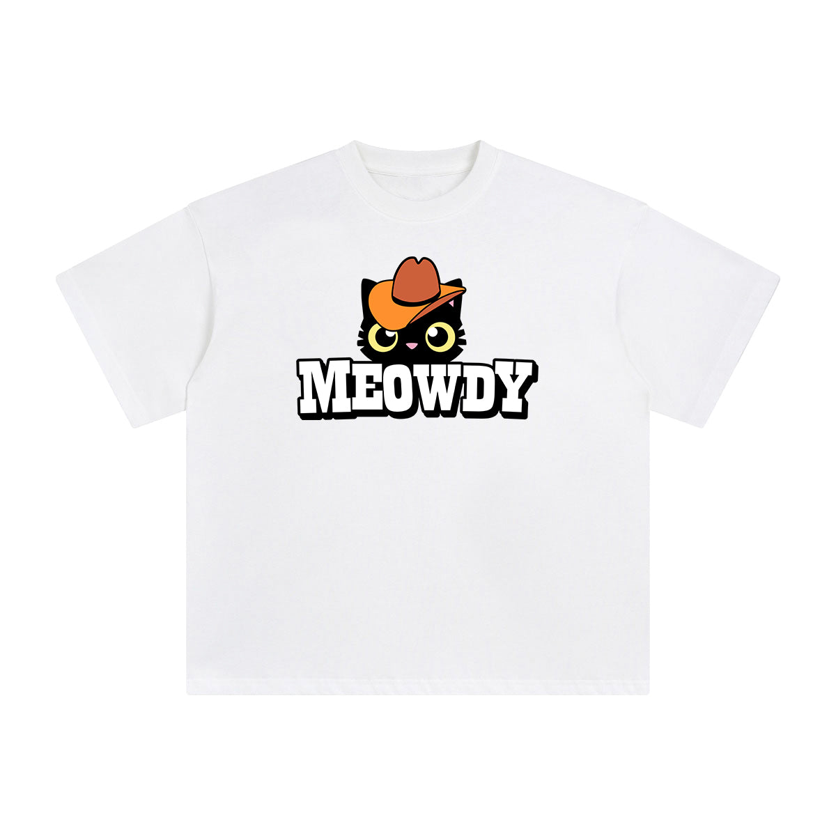 Meowdy Cute Cat Graphic Tee-INNBLAC Fashion Apparel