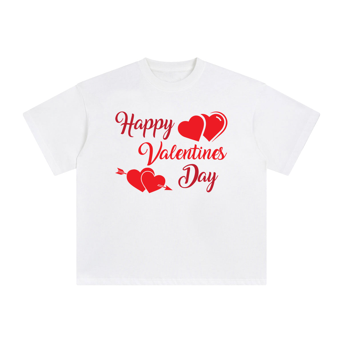 Happy Valentines Day Graphic Tee-INNBLAC Fashion Apparel