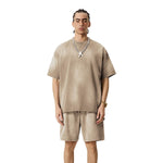 Raw Hem Painted Baggy T Shirt 8.55oz