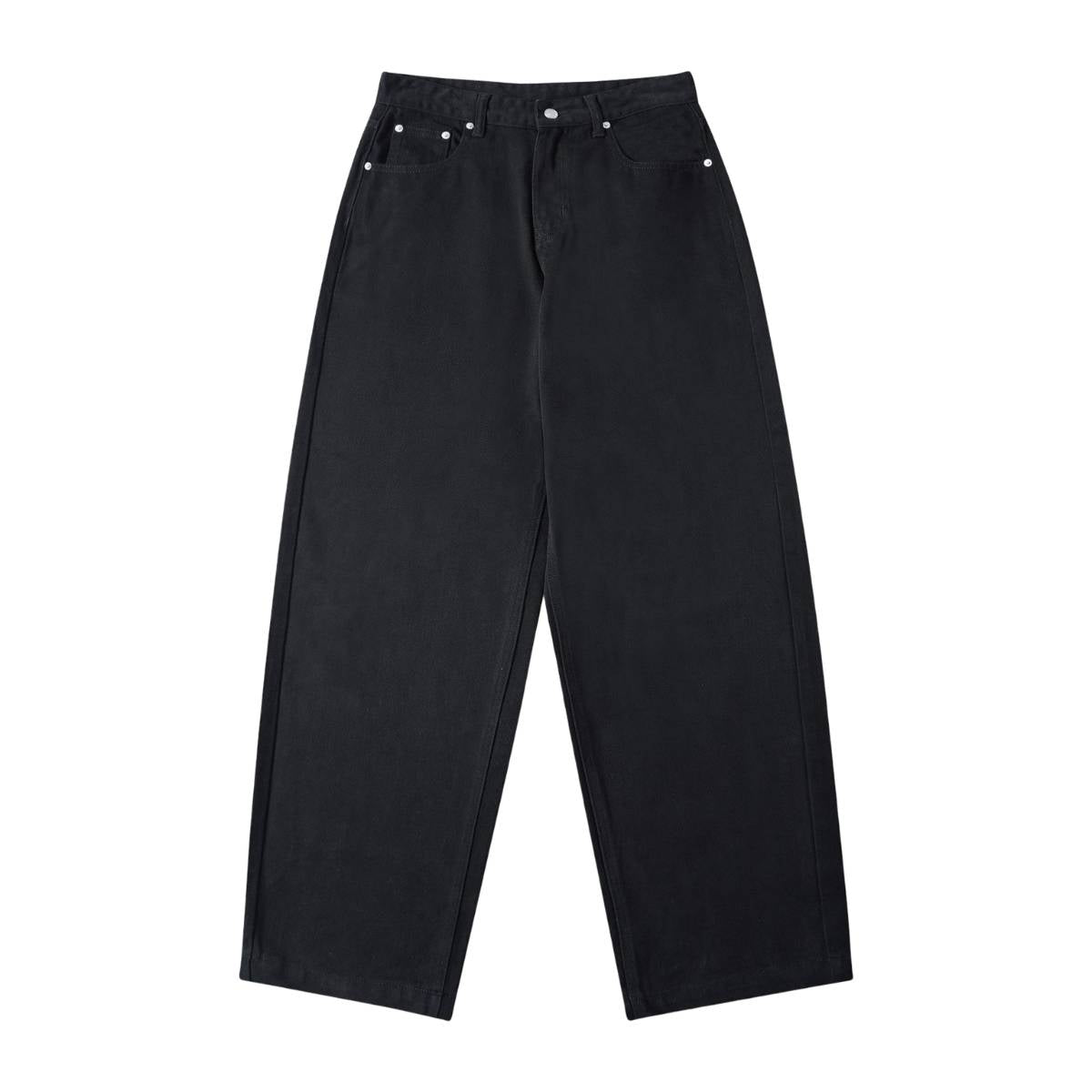 High Waist Structured Seam Relaxed Draped Wide Leg Pants