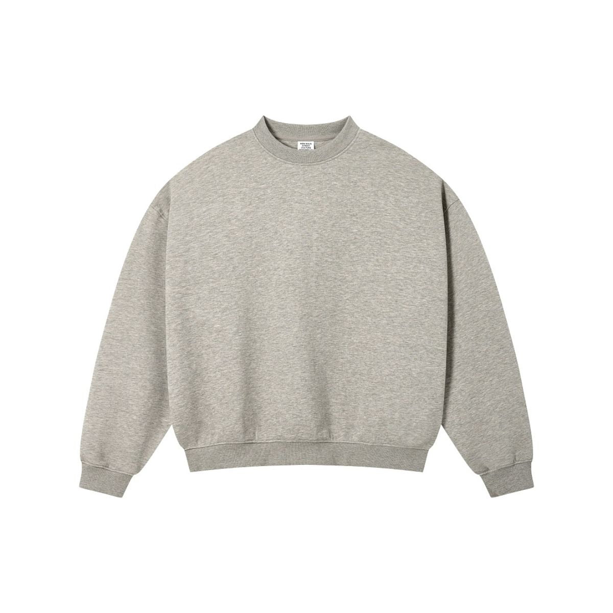 Loose Drop Shoulder Crew Neck Sweatshirt Casual Pullover