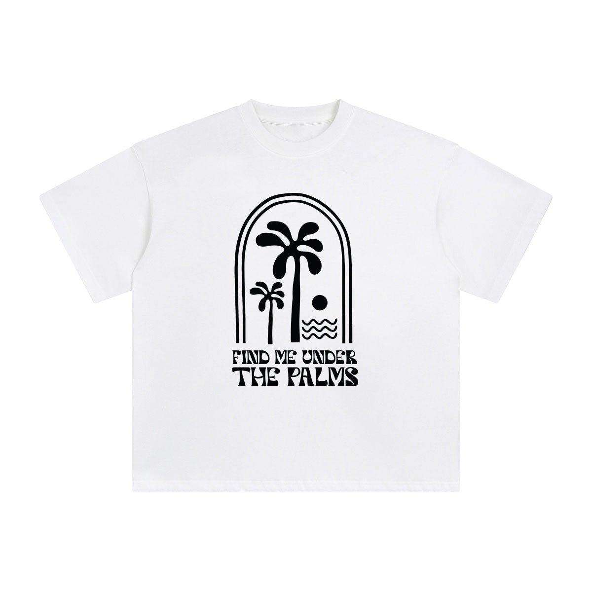 Find Me Under The Palms Graphic Tee-INNBLAC Fashion Apparel