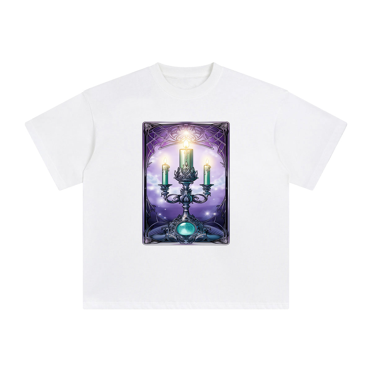 Candle Card Graphic Tee-INNBLAC Fashion Apparel