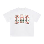 Christmas Plaid DAD Graphic Tee-INNBLAC Fashion Apparel