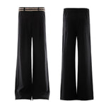 Old Money Lyocell Linen Blend Wide Leg Trousers