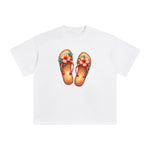 Summer Vacation Slippers Graphic Tee-INNBLAC Fashion Apparel