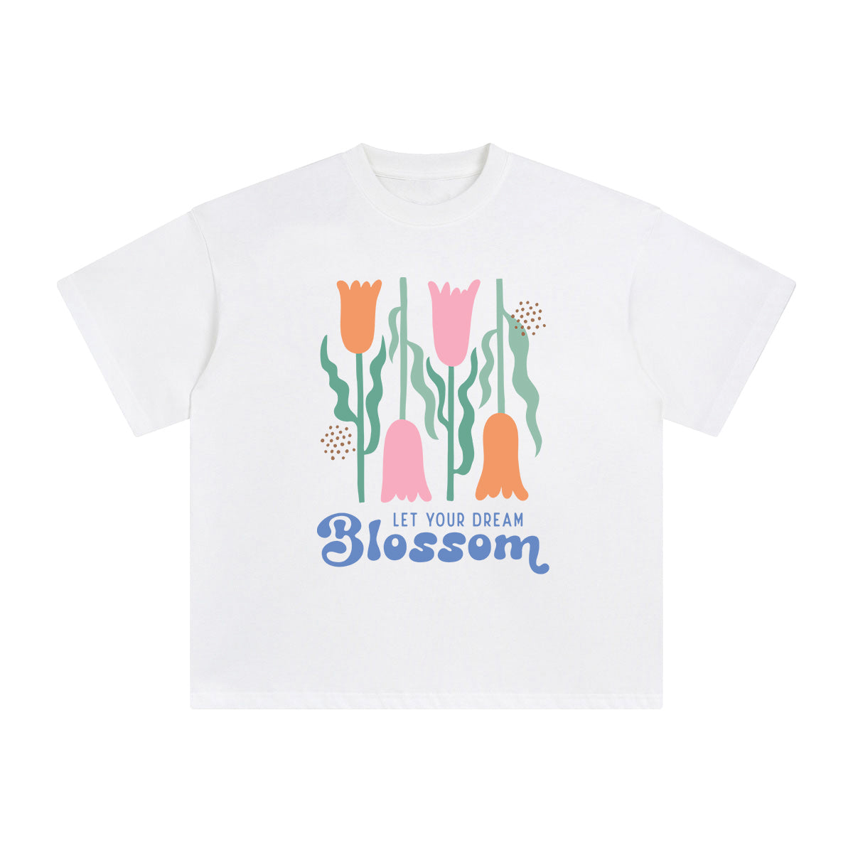Bloom Abstract Graphic Tee-INNBLAC Fashion Apparel