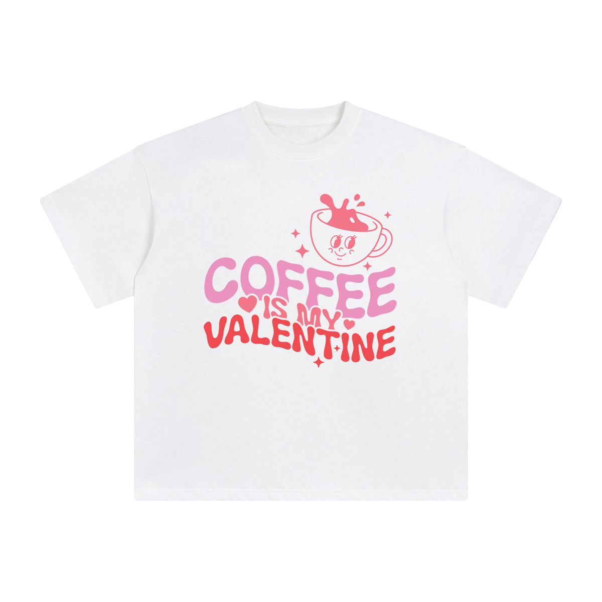 Coffee Is My Valentine Graphic Tee-INNBLAC Fashion Apparel