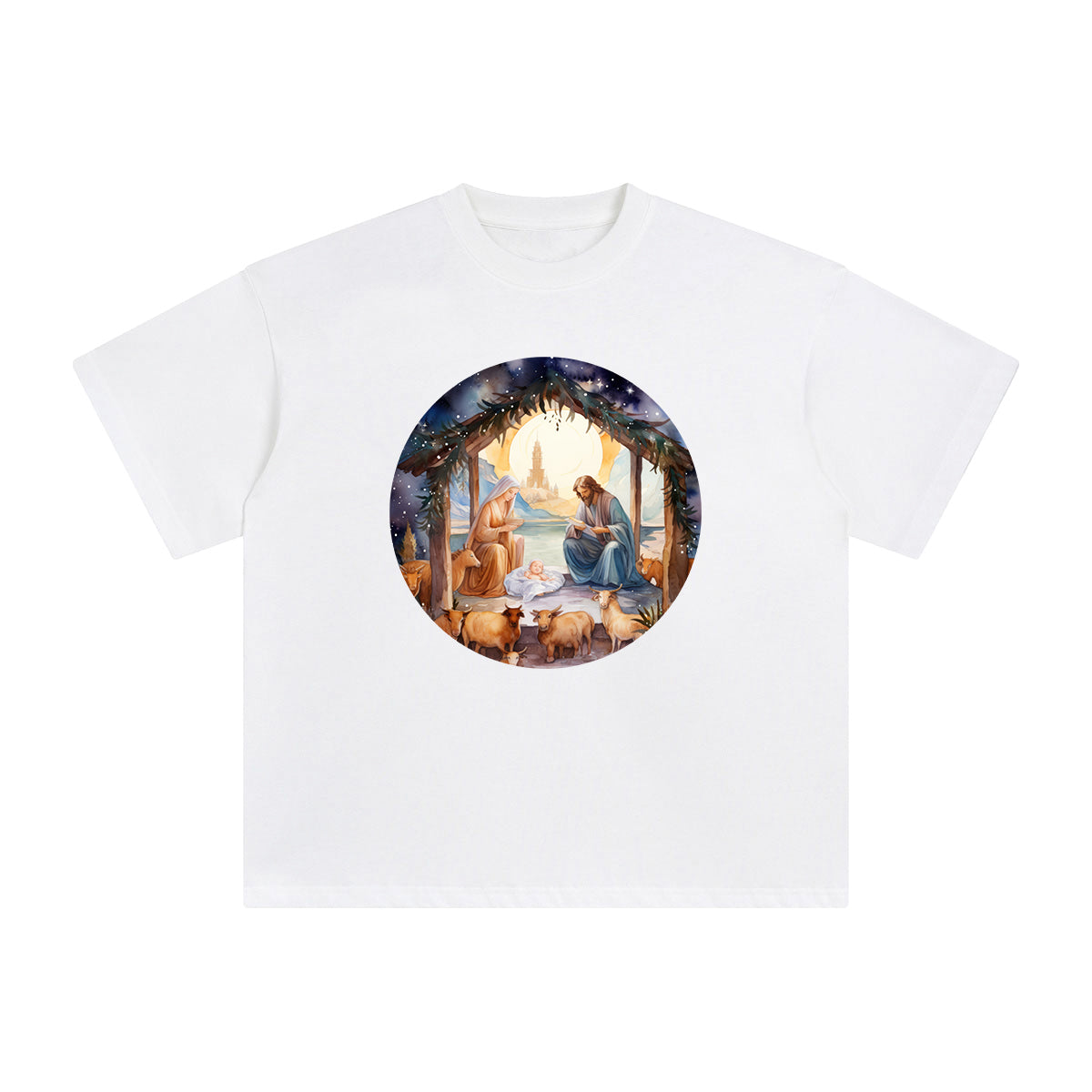 Birth Of Jesus Graphic Tee-INNBLAC Fashion Apparel