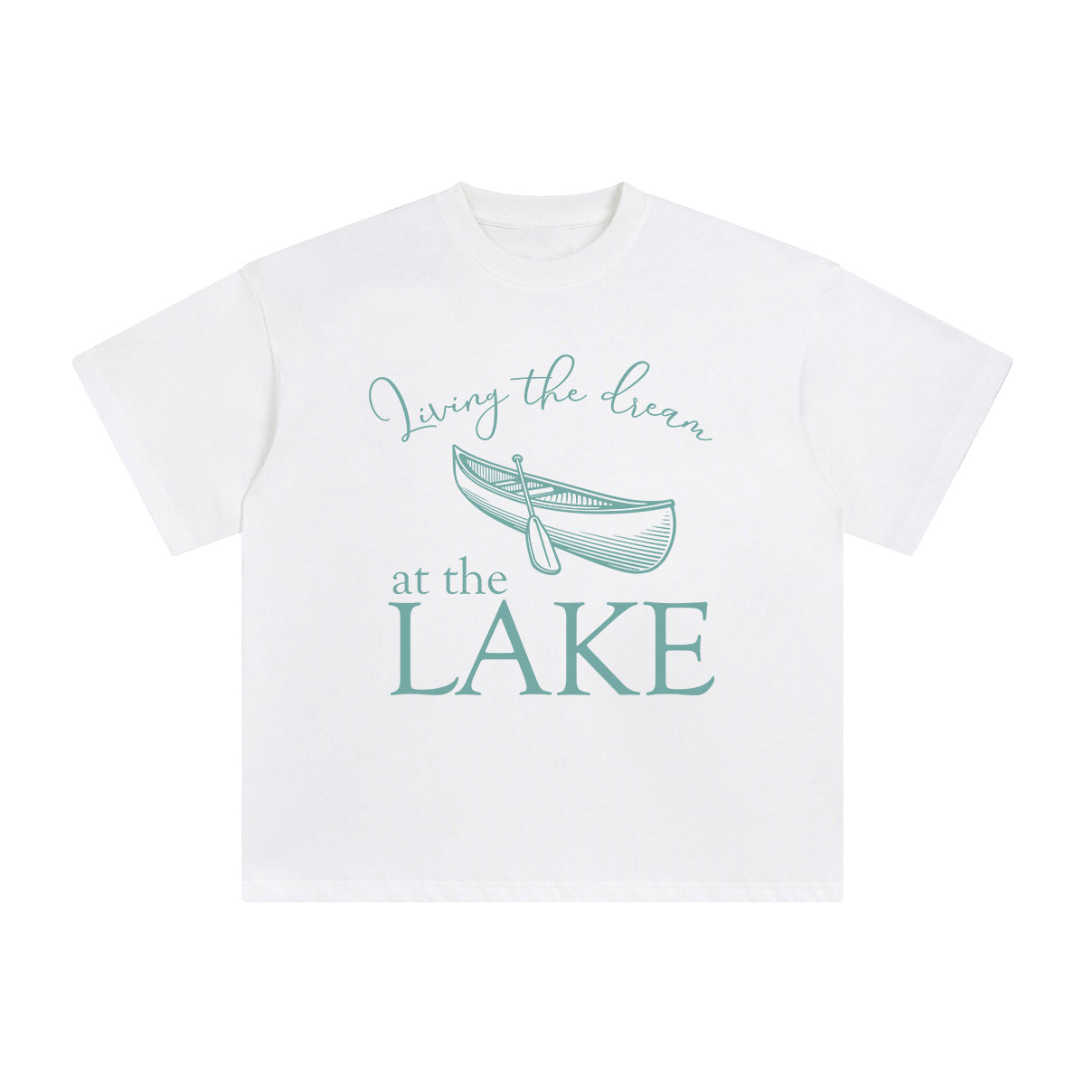 Boat & Lake Graphic Tee-INNBLAC Fashion Apparel