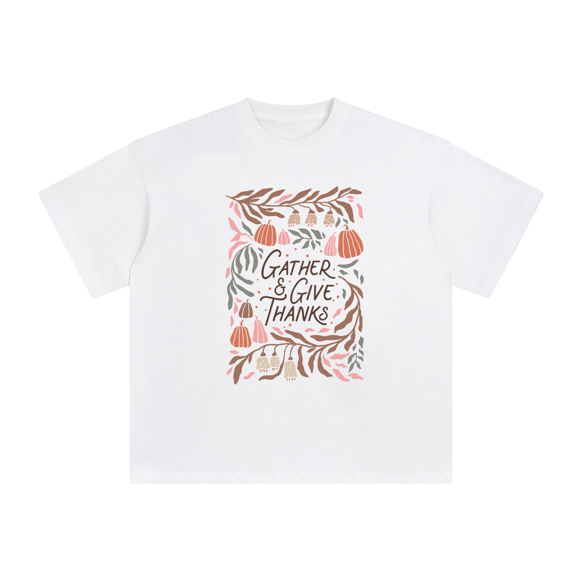 Gather & Give Thanks Graphic Tee-INNBLAC Fashion Apparel