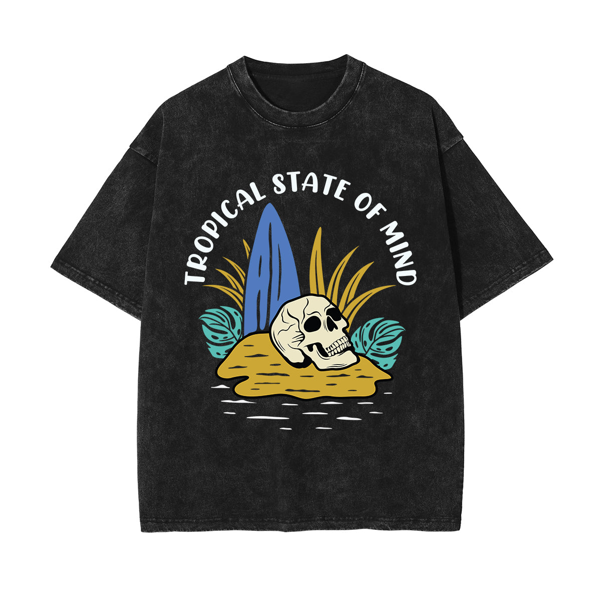 Tropical State Of Mind Graphic Tee-INNBLAC Fashion Apparel