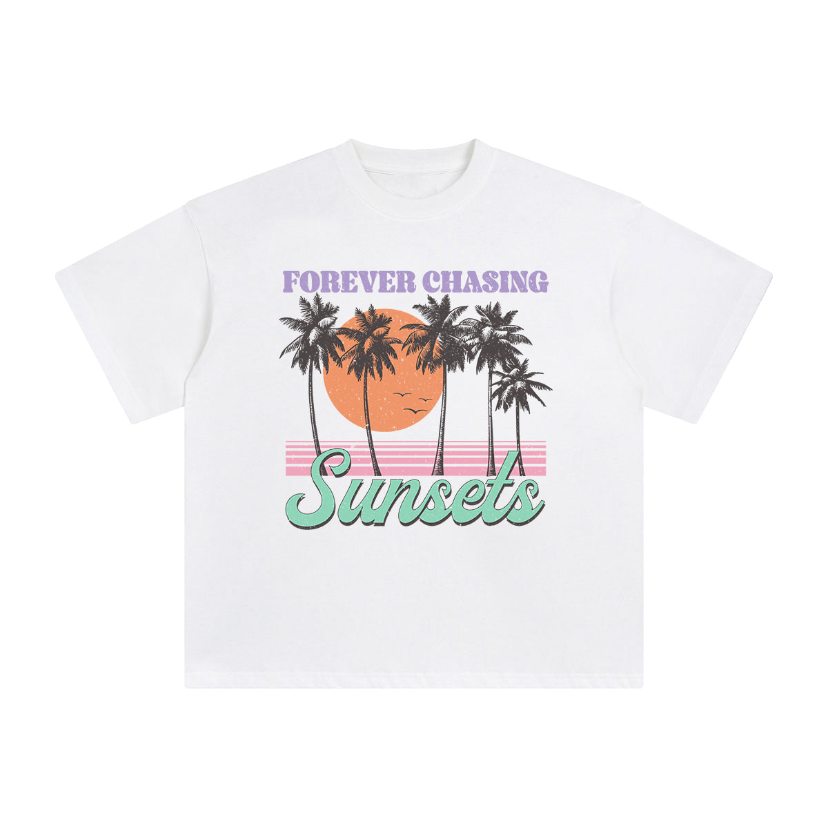 Forever Chasing Sunsets Graphic Tee-INNBLAC Fashion Apparel