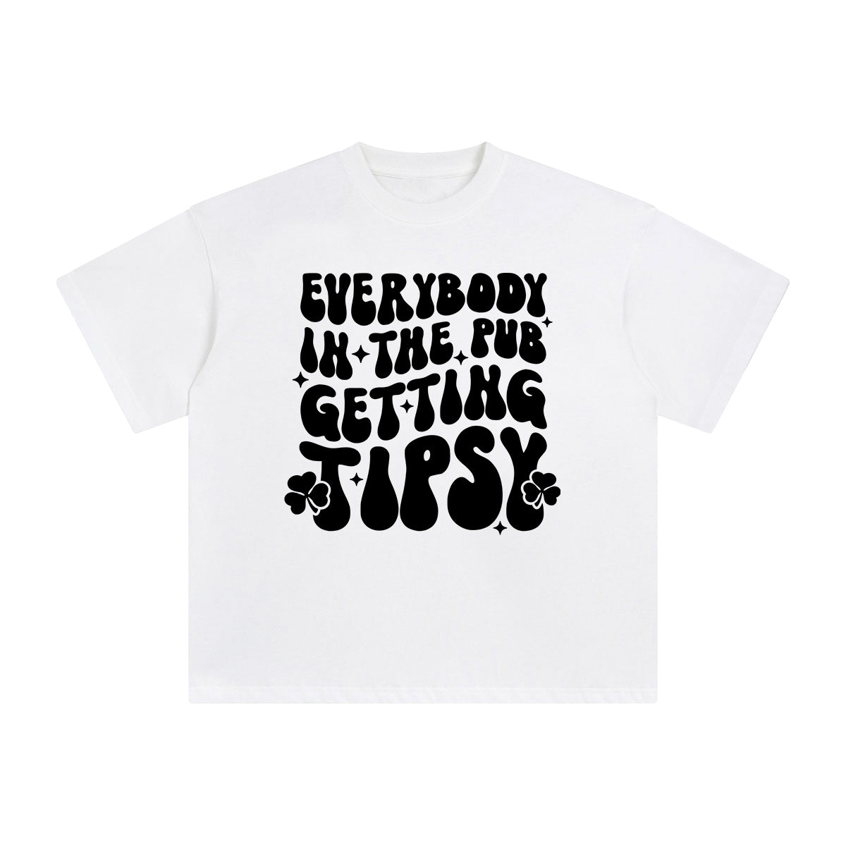 Everbody In The Pub Getting Tipsy Graphic Tee-INNBLAC Fashion Apparel