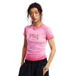 Frayed Edge Gradient Graphic Tee-INNBLAC Fashion Apparel