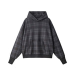 Plaid Collegiate Hoodie French Terry Sweatshirt
