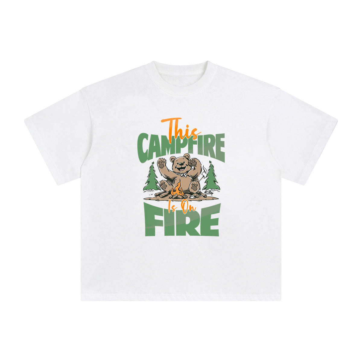 This Campfire Is On Fire Graphic Tee-INNBLAC Fashion Apparel