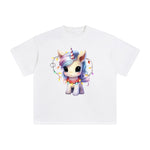 Pastel Christmas Baby Unicorn Graphic Tee-INNBLAC Fashion Apparel