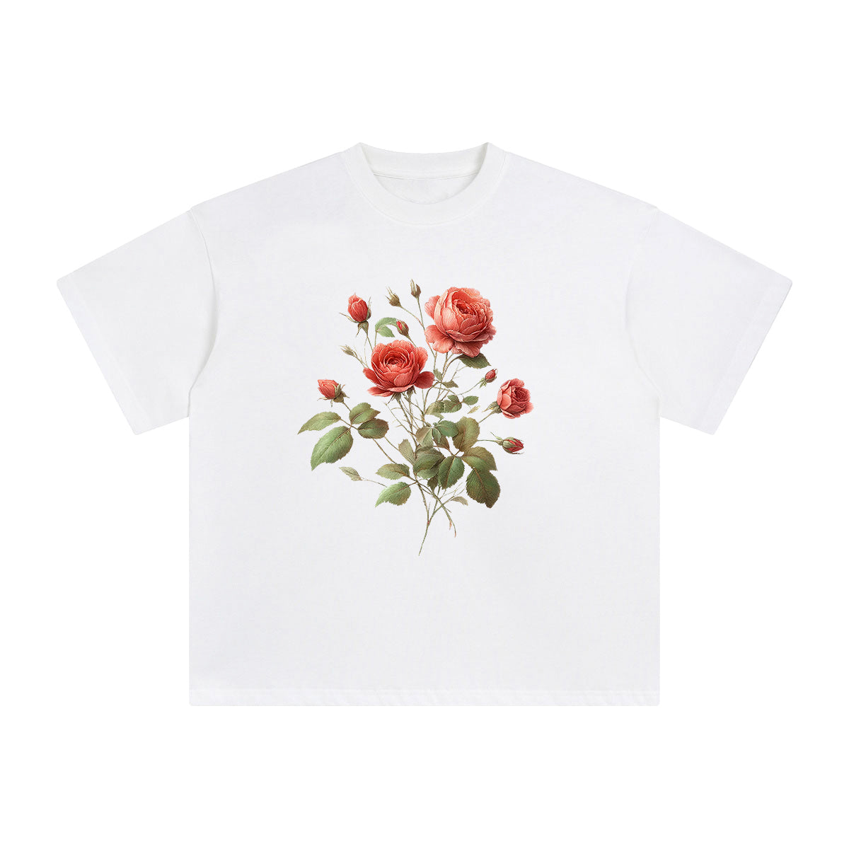 Rose Graphic Tee-INNBLAC Fashion Apparel