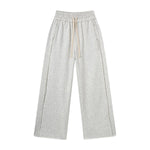 Relaxed Raw Hem Puddle Pants