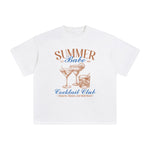 Summer Babe Cocktail Club Graphic Tee-INNBLAC Fashion Apparel