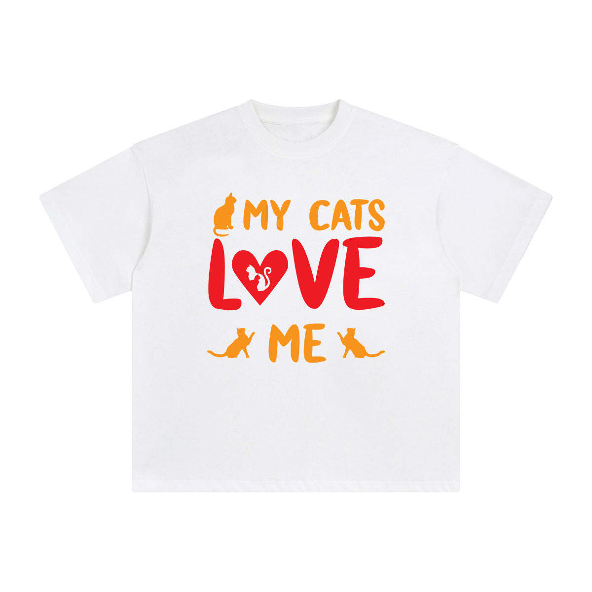 My Cats Love Me Graphic Tee-INNBLAC Fashion Apparel