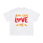 My Cats Love Me Graphic Tee-INNBLAC Fashion Apparel
