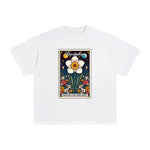 December Narcissus Card Graphic Tee-INNBLAC Fashion Apparel