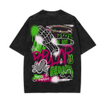 Brutalism Streetwear Graphic Washed Tee-INNBLAC Fashion Apparel