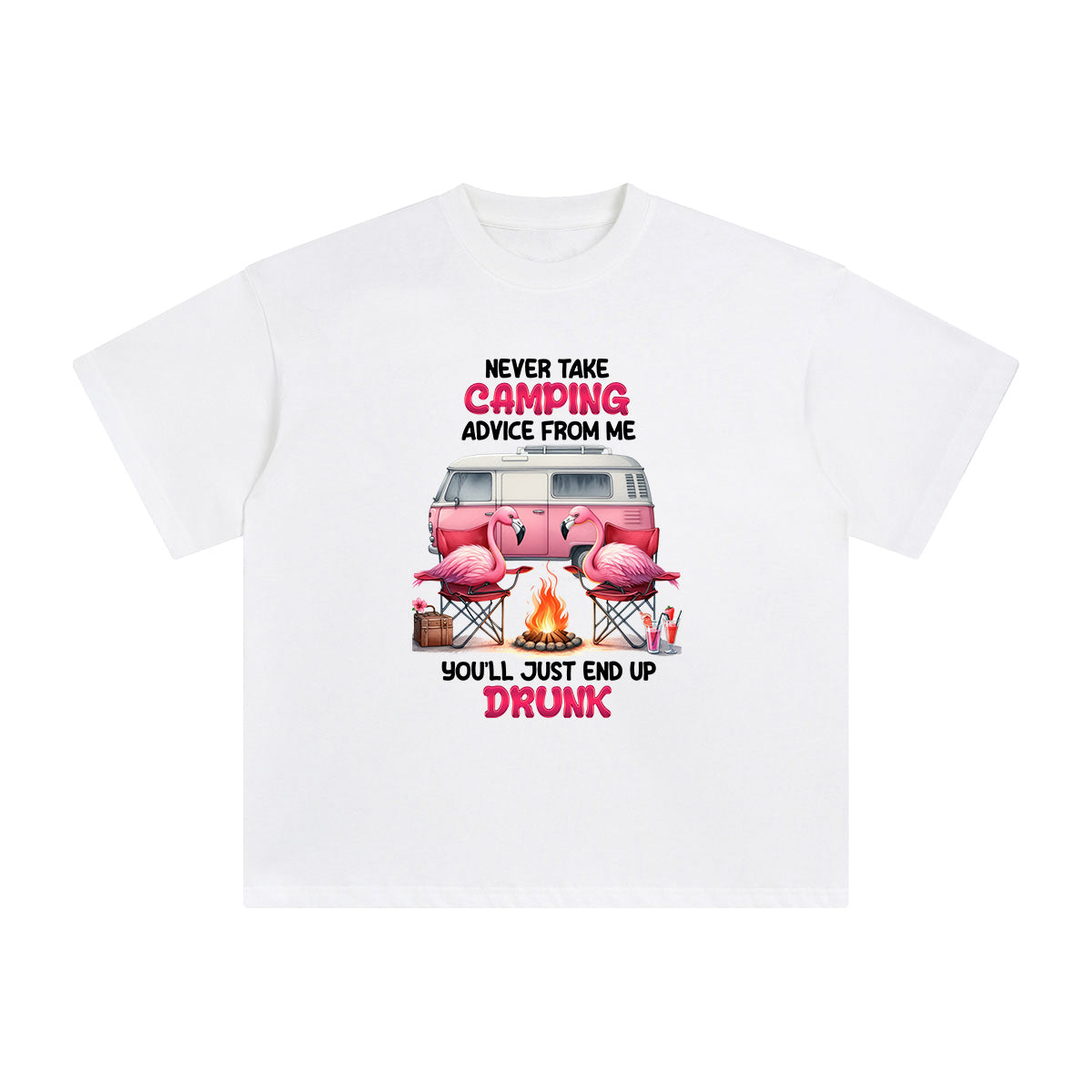 Never Take Camping Graphic Tee-INNBLAC Fashion Apparel