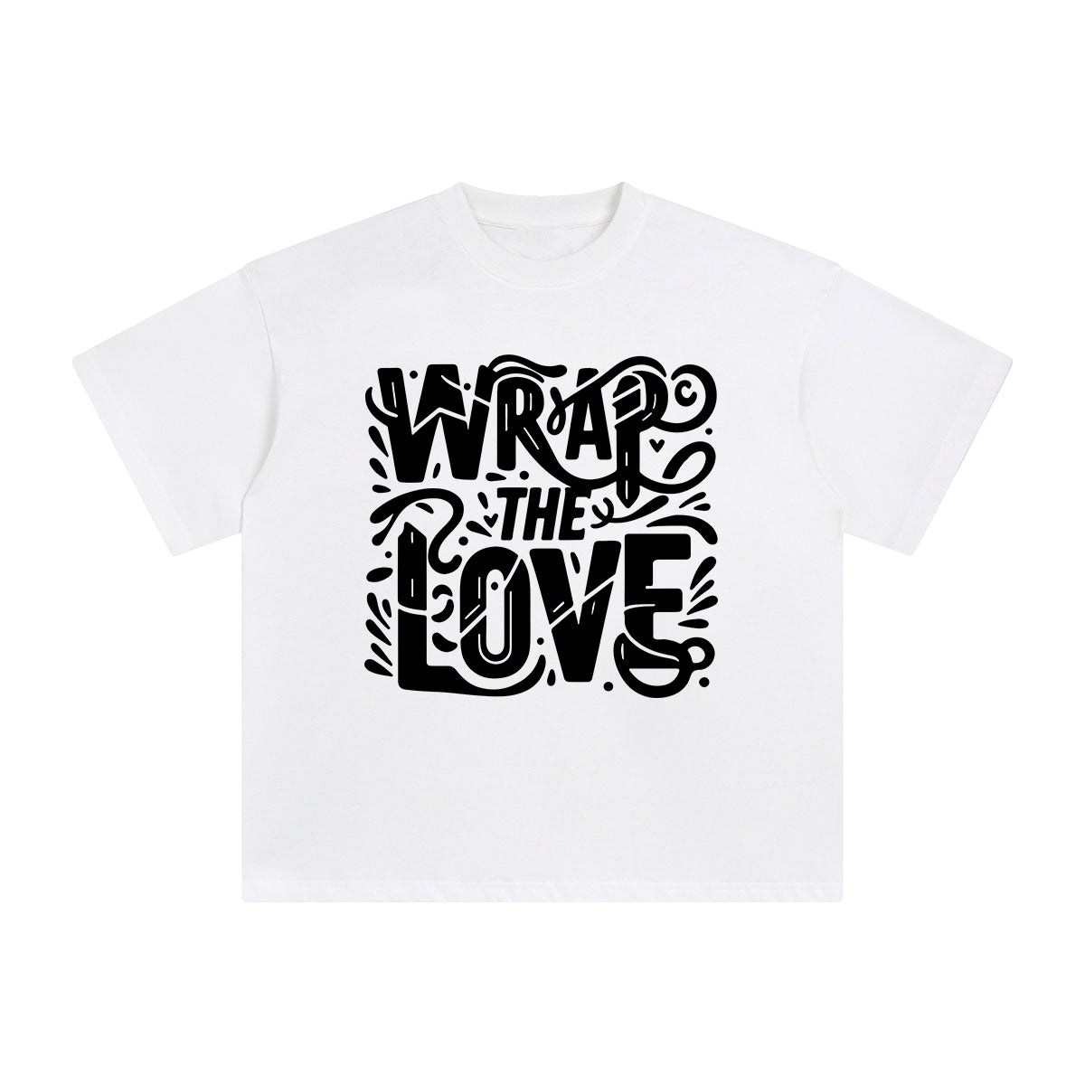 Wrap The Love Graphic Tee-INNBLAC Fashion Apparel