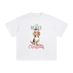 Christmas Beagle Graphic Tee-INNBLAC Fashion Apparel