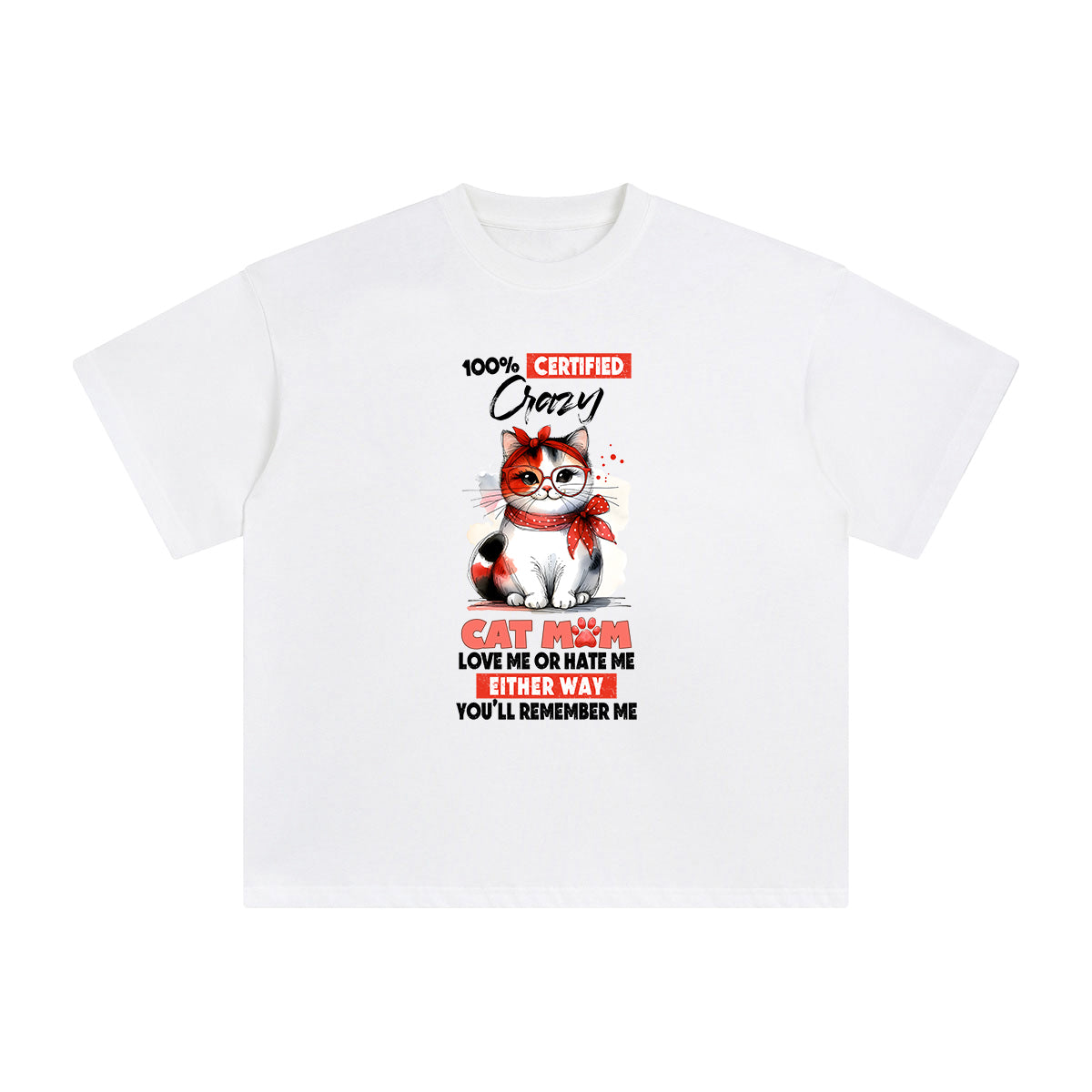 Crazy Cat Mom Graphic Tee-INNBLAC Fashion Apparel